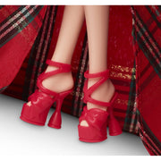 Barbie 2024 Holiday Dolls, Plaid Gown with Red Bow - Seasonal Collector Gift