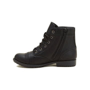 TredSafe Willow Women's High Top Slip Resistant Work Shoes, Black, Medium Width, Lace-Up Closure
