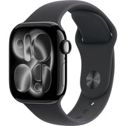 Apple Watch Gen 11 Series 11 Cell 42mm Jet Black Aluminum - Black Sport Band MF834LW/A
