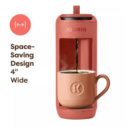 Keurig K-Mini Mate Single Serve Coffee Maker, Compact, Brews Up to 12 oz, Travel Mug Friendly, Glamping Green