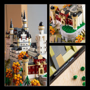 LEGO Architecture Neuschwanstein Castle Building Set, 3,455 Pieces, Customizable Seasonal Display, Collectible Bavarian Castle Kit for Adults, 21063