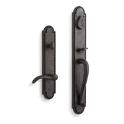 Signature Hardware EHRMNTB.15.300.10.R-DB-NB Roman entrance Door Set-Lever Handle-No Backset -Right Hand -Dark Patina