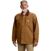 Carhartt 106675-Brn Rugged Flex Duck Loose-Fit Chore Coat for Men, LT, Carhartt Brown