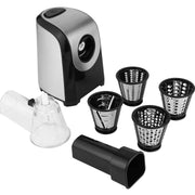 Adnoom Electric Cheese Grater 5-in-1 Professional Vegetable Slicer with 150W Motor, One-Touch Control, Black, BH6616