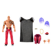 Mattel WWE x Street Fighter The Rock Final Boss 6-Inch Action Figure with 25 Points Articulation, TrueFX Detailing, Swappable Hands, Accessories, Retro Packaging, JLD79