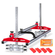 Zozen Chainsaw Mill Portable Sawmill Adjustable 14-36 in Bar Length Flexible Cutting Guide System with Felling Wedges and Assembling Tools