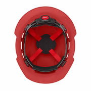 Milwaukee 48-73-1209 BOLT Red Full Brim Vented Hard Hat w/4pt Ratcheting Suspension (USA) - Type 1, Class C