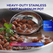 Universal L79082 Stainless XL Aluminum Caldero 75 Cups - 27.7 QT/26.6 L