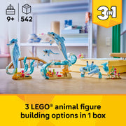LEGO Creator 3 in 1 Sea Animals Building Toy, 542 Pieces, Multicolor, 6585561