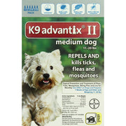 Bayer 5461618 K9 Advantix II, Medium Dogs, 11 to 20-Pound, 6-Month 98-100%