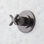 Signature Hardware 488907 Vassor 6 Function Diverter Valve Trim Gunmetal Showers Diverter Trims, Gunmetal