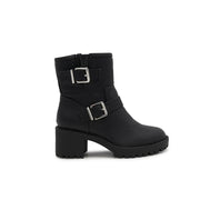 Mix No. 6 164102225BB85 Womens Sassanna Moto Bootie, 8.5 Black