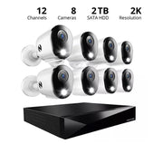 Night Owl CL-FT4D2-88L 12 Channel (8 Wired 4 Wi-Fi) 2K DVR Security System Cameras with 2TB Hard Drive