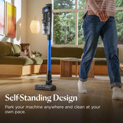 BISSELL PowerClean FurFinder Cordless Vacuum, 200W Motor, Tangle-Free Brush Roll, HEPA Sealed Allergen System, Removable Battery, 40 Min Runtime, Powered Upholstery Tool, Cobalt Blue/Black