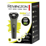 Remington RC3370US R3 Duracut Rotary Shaver, Cordless, Wet and Dry Use, USB-C Rechargeable, Twin Track Cutting System, Pop-Up Trimmer