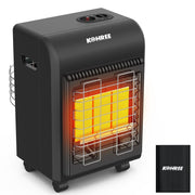 Kohree Portable Propane Space Heater, 18,000 BTU Radiant Cabinet Heater with 3 Heat Settings, Manual Control, Black, KR3311-WK