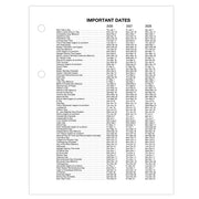 AT-A-GLANCE 2026 Daily Desk Calendar Refill, Mini Loose-Leaf, 3 in x 3.75 in, White Pages, E9195026