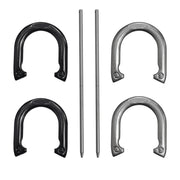 MinnARK MAS-SHOES Solid Iron Horseshoes, Outdoor Tossing Game, 4 Piece Count