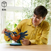 LEGO 6474624 Icons Kingfisher Bird Model, Creative Set for Adults to Build and Display