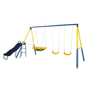 Sportspower MS-1011 Super Flyer Swing Set with 2 Flying Buddies, Saucer Swing 5ft