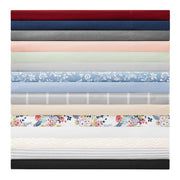 Mainstays MS9305771522-A4 4-Piece 300 Thread Count Luscious Merlot CVC Cotton Blend King Bed Sheet Set, Red