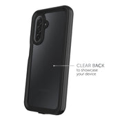 Body Glove Waterproof Tidal Phone Case with Built-In Screen Protector, Slim Hard Shell, Black/Clear, Compatible with Samsung Galaxy A17 5G, 100144865