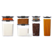 Rubbermaid Brilliance Pantry 7 Piece Set, Clear Airtight Food Storage Containers, Stackable, BPA-Free, Dishwasher Safe