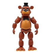 Jazwares Five Nights at Freddys Endo-Series Collector Figure, 6-Inch Articulated with Classic Freddy and Withered Freddy Pieces, Glow-in-the-Dark Eyes, FNF0074