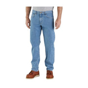Carhartt Men's Relaxed Straight Jeans, Midweight Denim, Cove, W34 x L30, Five-Pocket Design, 105119-H83