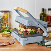Beautiful 19450 2-in-1 Panini Press & Grill, Cornflower Blue by Drew Barrymore