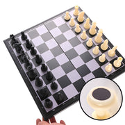 MUUDXI Magnetic Folding Chess Set, Portable 12 Inch Board with Magnetic Pieces and Storage Boxes