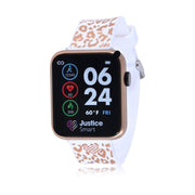 Justice JSE4210WM Girls Tween Smartwatch with Leopard Band