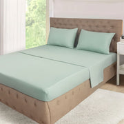 Mainstays 7-Piece Reversible Comforter and Sheet Set, King, Green, MS6436253269T4
