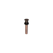 Barclay Press Type Pop-Up Bathroom Sink Drain, Oil Rubbed Bronze Finish, Push Button Operation, Fits 1-1/2 Inch Drain Hole, No Overflow, 57100-ORB