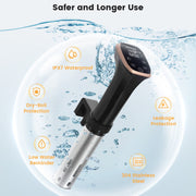 BLITZHOME Sous Vide Cooker Pro,IPX7 1100W Precision Sous Vide Machine,Ultra-quiet Fast-Heating Immersion