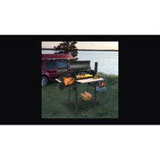 Zimtown BBQ Charcoal Grill Outdoor Barbecue Pit with Offset Smoker Patio Backyard Black