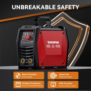 ARCCAPTAIN ARC165 Pro Stick Welder, Bluetooth App Control, IGBT Inverter, 110V/220V MMA Welding Machine with Adjustable Hot Start, Arc Force, Lift TIG and Anti-Stick