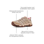 Merrell Moab 3 Low Waterproof Hiking Shoes for Ladies - Mountain - 11M