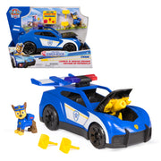 Spin Master Paw Patrol Launch N Rescue Cruiser Toy Vehicle with Chase Figure, Light and Sound Effects, Hidden Net Launcher, Multicolor, 11 in, 6074962