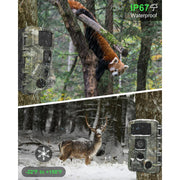 KJK Ropeworks Trail Camera WiFi 4K UHD 64MP with 64GB Memory Card Night Vision IP67 Waterproof 0.05s Trigger Speed 130 Wide Angle 45 Infrared LEDs KJK230