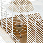 Zhongheng Vibrant Life Split-Level Hamster Habitat with Running Wheel, Food Bowl, Water Bottle, 25.6-Inch Extra-Long Base