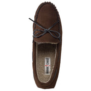 Minnetonka Moccasin Casey Moccasin Slippers for Men - Chocolate - 9M