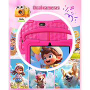 Tedupee Kids Tablet Android 13 Quad Core Processor 4GB RAM 32GB Storage 7-Inch HD Touch Screen WiFi Bluetooth Blue
