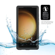 Body Glove 100007926 Tidal Waterproof Phone Case for Samsung Galaxy S23 Ultra 5G, Black/Clear