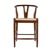Boraam 50424 Wishbone Counter Height Kitchen Bar Stool - Cappuccino Finish
