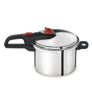 T-fal Initiatives Secure Aluminum Cookware Pressure Cooker 6 quart Silver P2614634