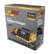 EverStart BC100BE Car Battery Charger, 100 Amp Automatic, Compatible with 12V AGM, GEL, WET, LiFePO4 Batteries, LCD Display