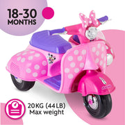Disney FB101932DTR Minnie Mouse Happy Helpers 6V Scooter with Sidecar Ride-On Toy