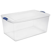 Sterilite 19290404 105 qt. Latch Storage Box (4-Pack)