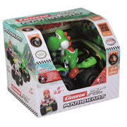 Carrera RC Mario Kart Yoshi Quad Remote Control Car, 1:20 Scale, Rechargeable USB-C Battery, 2.4 GHz, Off-Road Performance, Green, 370200971